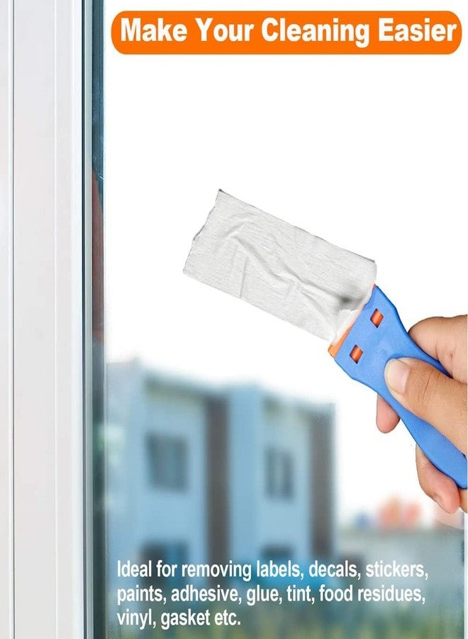 KBZONE Cleaning Scraper Remover for Stickers,Plastic Scraper,Double Edged Plastic Razor Blade(10PCS) Scraper,Scraping Labels and Decals Sticker from Glass,Windshields,Auto Window Tint Vinyl Tool Application - Image 4